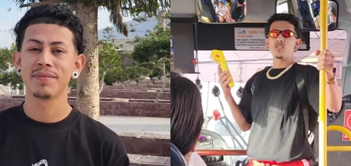 Diselife.Rv rompe el silencio tras viralizarse por pedir dinero en micros de Antofagasta con una máquina de pago 7