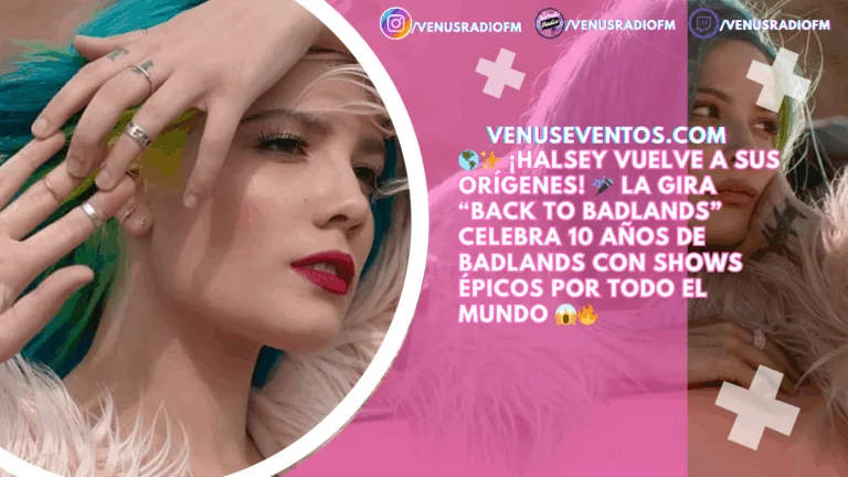 Halsey anuncia la gira “Back to Badlands” celebrando 10 años de su álbum debut 3 BADLANDS Halsey