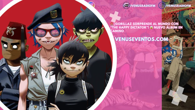 Gorillaz lanza el single “The Happy Dictator” y anuncia nuevo álbum 2 Gorillaz sorprende al mundo con The Happy Dictator