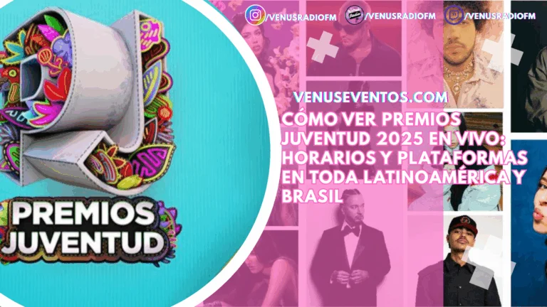 ¿Dónde ver Premios Juventud 2025? Horarios por países de Latinoamérica 2 premios juventud donde ver horarios
