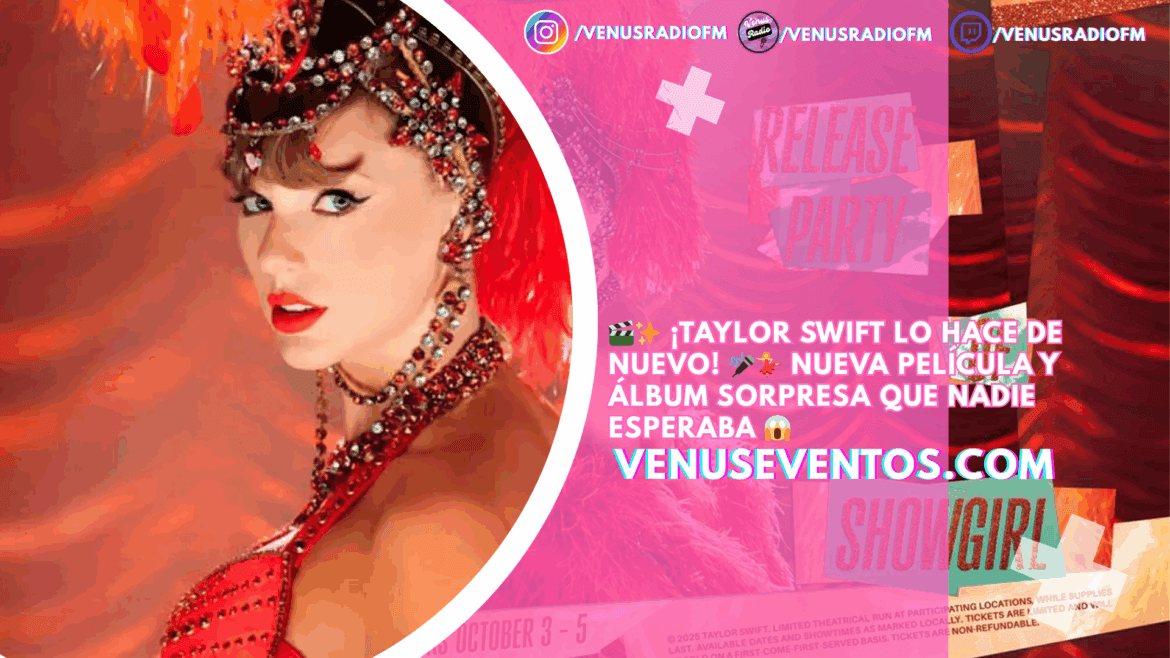 ¿Nueva película de Taylor Swift? Esto sabemos de The Official Release Party of a Showgirl