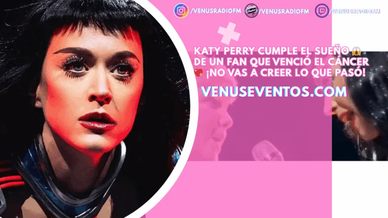 Katy Perry cumple el sueño de un fan que venció el cáncer y canta con él en el escenario 5 katy perry fan cancer
