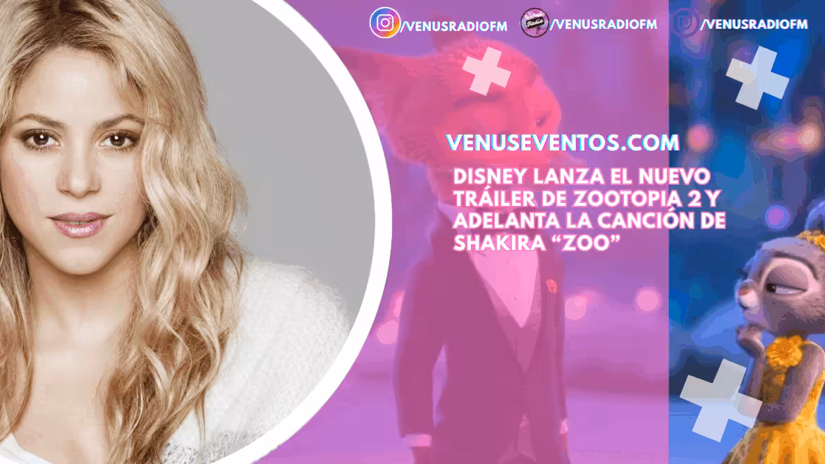Disney lanza el nuevo tráiler de Zootopia 2 y adelanta la canción de Shakira “Zoo”