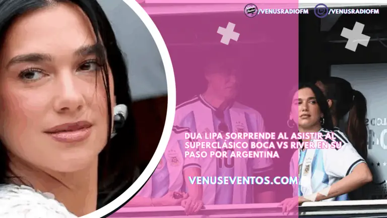 VIDEO | Dua Lipa sorprende al asistir al superclásico Boca vs River en su paso por Argentina 3 Dua Lipa La Bombonera