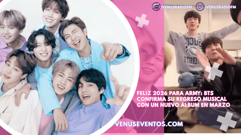 Feliz 2026 para ARMY: BTS confirma su regreso musical con un nuevo álbum en marzo