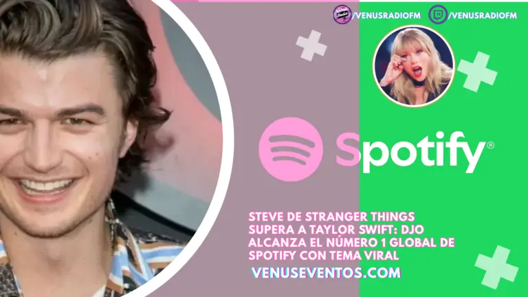 Steve de Stranger Things supera a Taylor Swift: Djo alcanza el número 1 global de Spotify con tema viral 4 djo supera a taylor swift en spotify