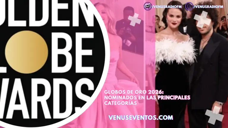 Los famosos deslumbran en la alfombra roja de los Globos de Oro 2026 3 globos de oro selena gomez benny blanco