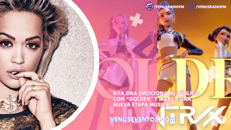 Rita Ora sorprende al público al interpretar “Golden” en una presentación especial 7 kpop demon hunter golden