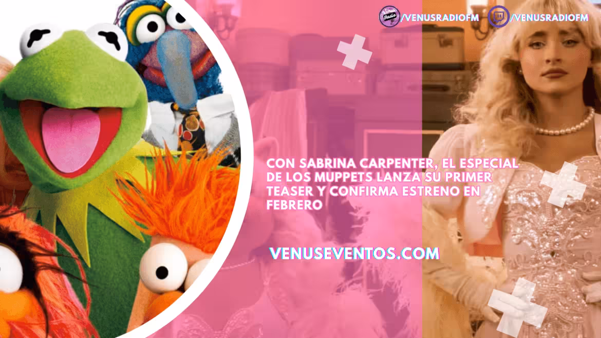 Con Sabrina Carpenter, el Especial de los Muppets lanza su primer teaser y confirma estreno en febrero