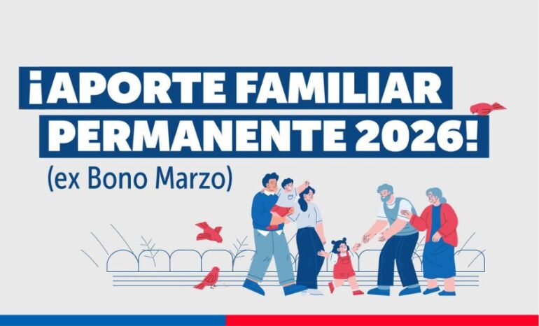 Último pago del Bono Marzo 2026 comienza este 16 de marzo: revisa quién recibe el Aporte Familiar Permanente