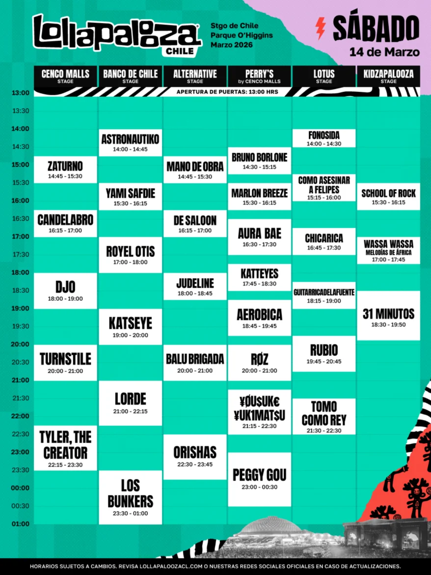 Lorde en Lollapalooza Chile 2026: horario, escenario y el esperado regreso de la estrella del pop alternativo 1 image 15