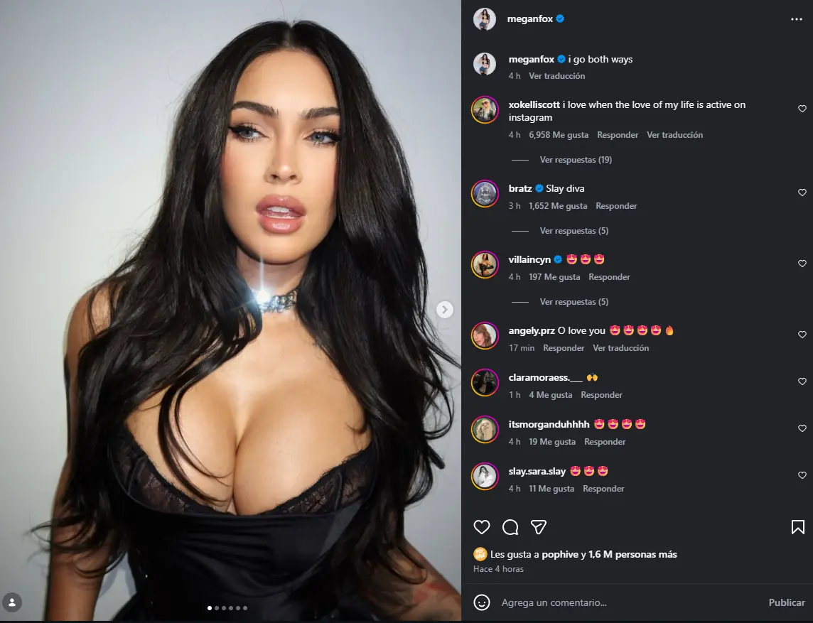Megan Fox enciende las redes con provocador mensaje: “I go both ways” 1 image 24