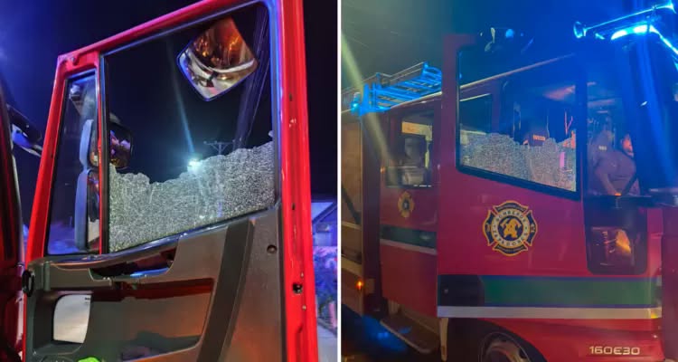 bombero san pedro agresion