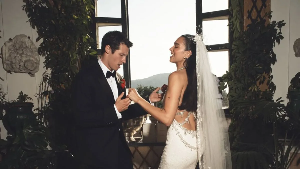 Dua Lipa deslumbra con nuevas fotos de su boda en Italia junto a Callum Turner