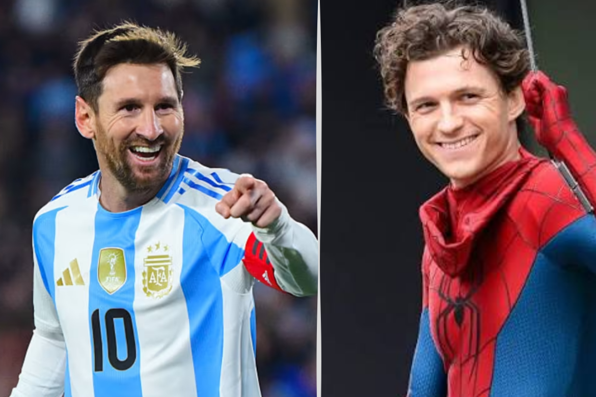 lionel messi tom holland