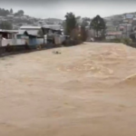 Sistema frontal aumenta el caudal del río Curanilahue y activa alerta preventiva para sectores ribereños