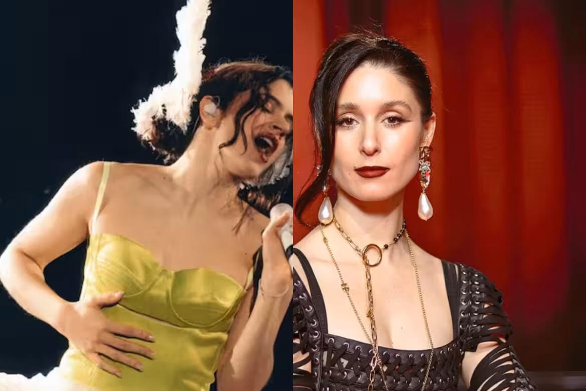 Francisca Valenzuela sorprendió en el primer concierto de Rosalía en Chile como invitada del famoso “confesionario”